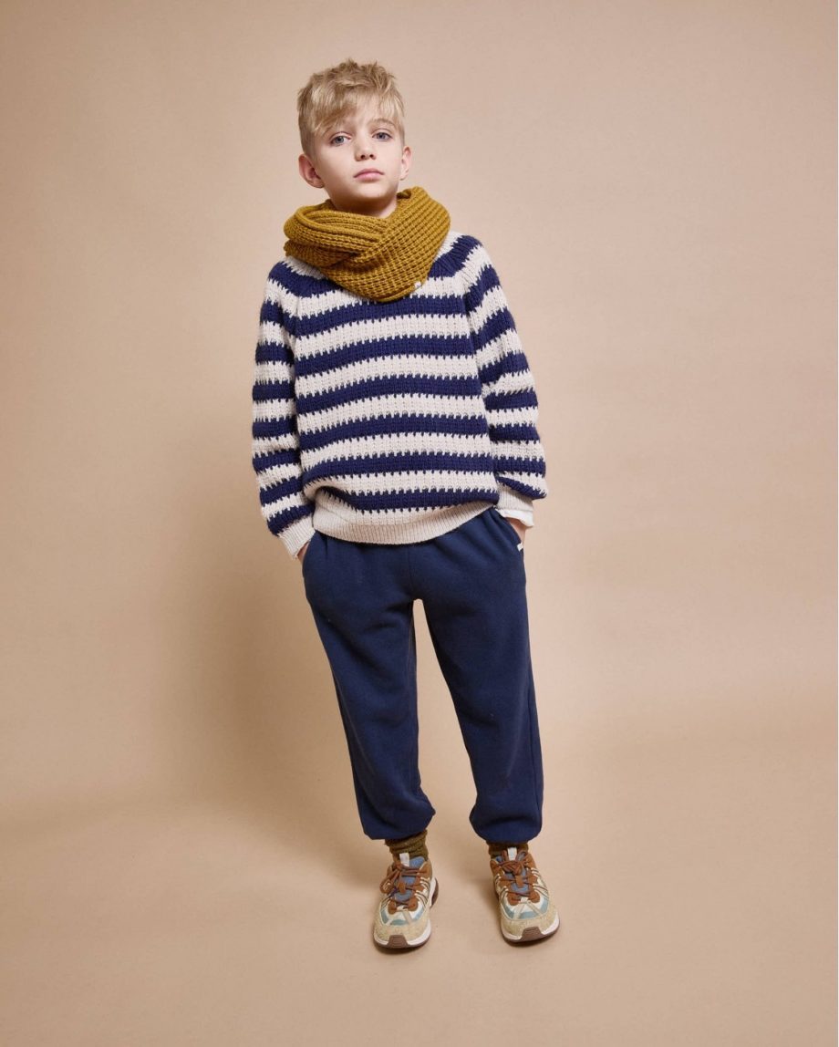 BÚHO | Stripes jumper Navy