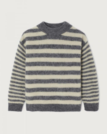 AMERICAN VINTAGE |  PULL VITOW ACIER CHINE RAYE HOUMOUS