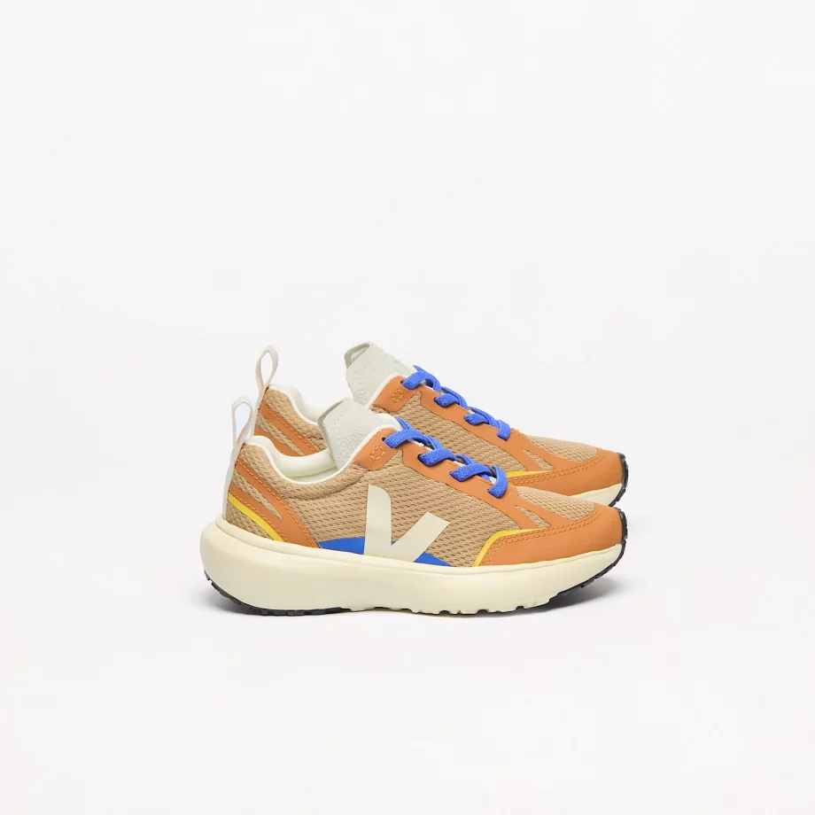 VEJA | CANARY ELASTIC LACES ALVEOMESH DUNE CALCAIRE UMBER