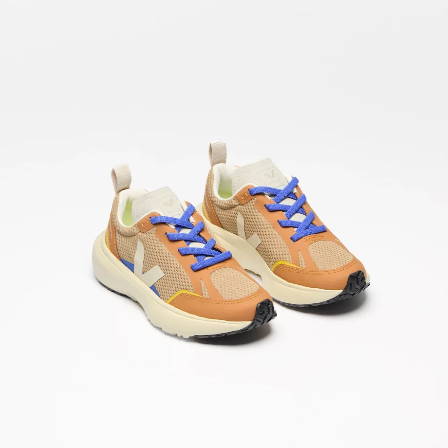 VEJA | CANARY ELASTIC LACES ALVEOMESH DUNE CALCAIRE UMBER