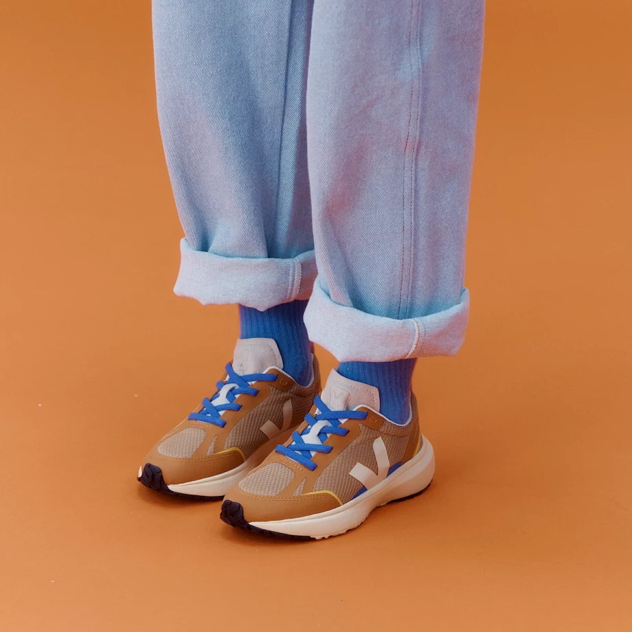 VEJA | CANARY ELASTIC LACES ALVEOMESH DUNE CALCAIRE UMBER