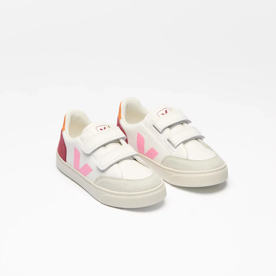 VEJA | V-12 LEATHER WHITE MULTICO MARSALA