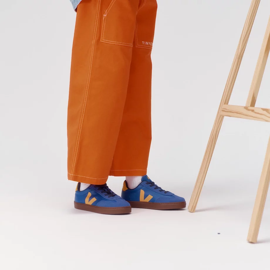 VEJA | VOLLEY ELASTIC LACES LEATHER ATLANTIC OURO BARK