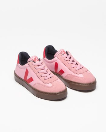 VEJA | VOLLEY ELASTIC LACES LEATHER GUIMAUVE PEKIN BARK