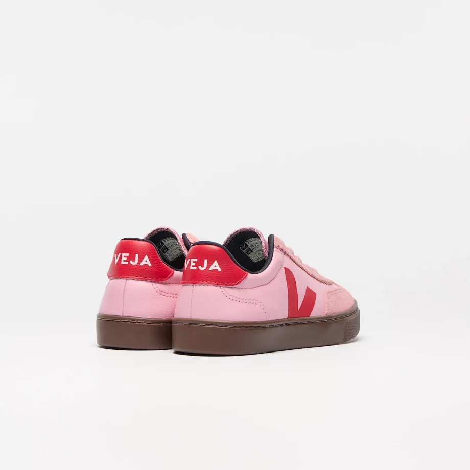 VEJA | VOLLEY ELASTIC LACES LEATHER GUIMAUVE PEKIN BARK