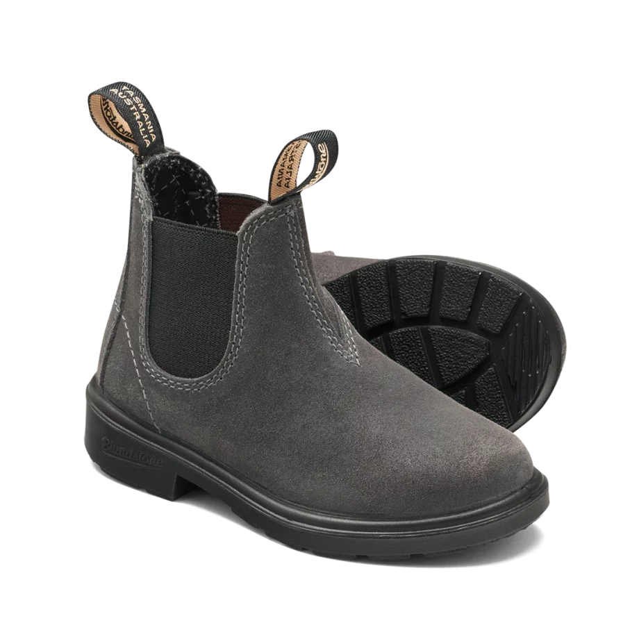 BLUNDSTONE KIDS | Kids boots nubuck - Steel Grey WAXED