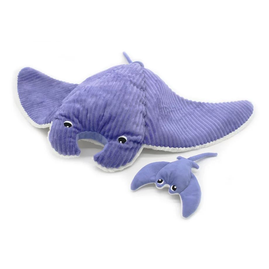 LES PTIPOTOS | Mentalou la raie manta maman et son bébé bleu violet