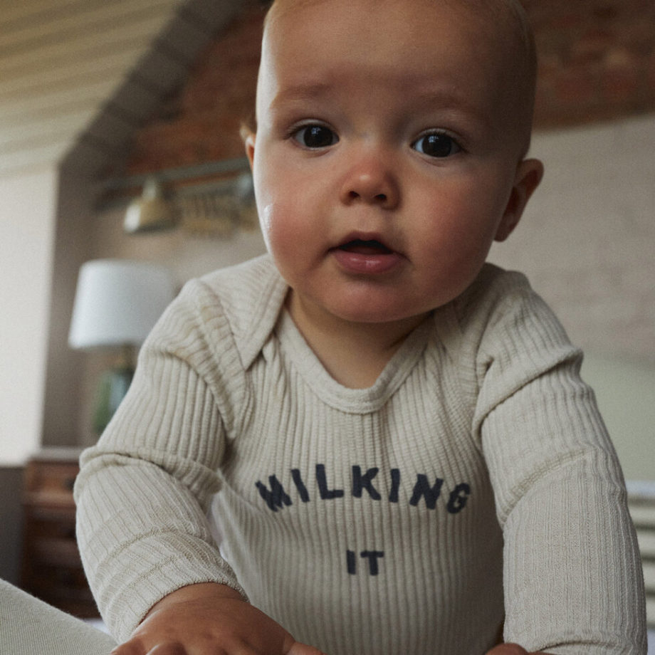 CLAUDE & CO | Milking It Onesie Oat