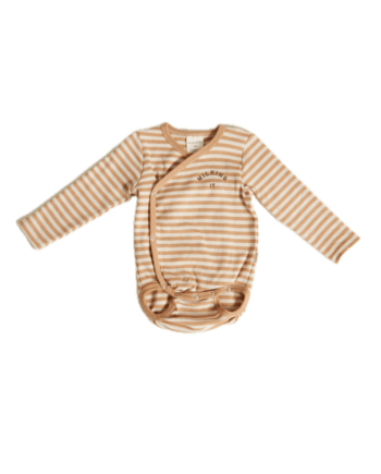 CLAUDE & CO | Trevi Clay Stripe Wrap Bodysuit
