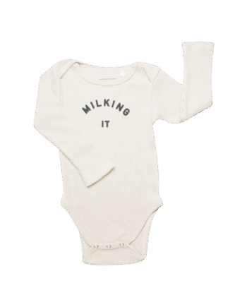 CLAUDE & CO | Milking It Bodysuit long sleeves- Oat