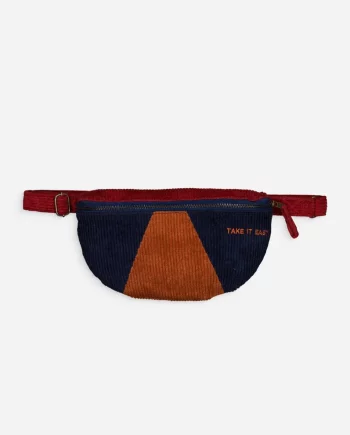 CHAMAYE | BANANE VELOURS TAKE IT EASY BLEU - MARRON- BURGUNDY
