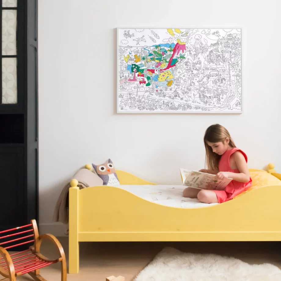 OMY | Dinos - Poster géant à colorier