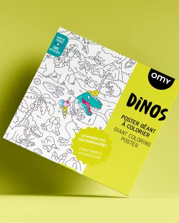 OMY | Dinos - Poster géant à colorier