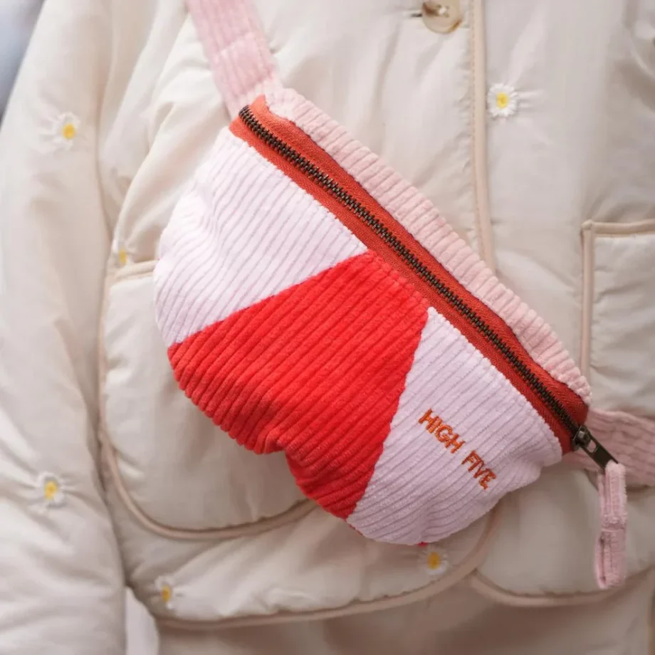CHAMAYE | BANANE VELOURS HIGH FIVE - ROSE- ORANGE