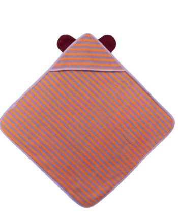 QUUT | CAPE DE BAIN COTTON 75X75 - OURS LAVANDE