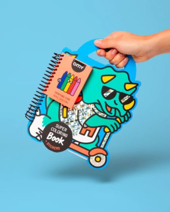 OMY | Super Coloring & Stickers Book -Dinosaurs