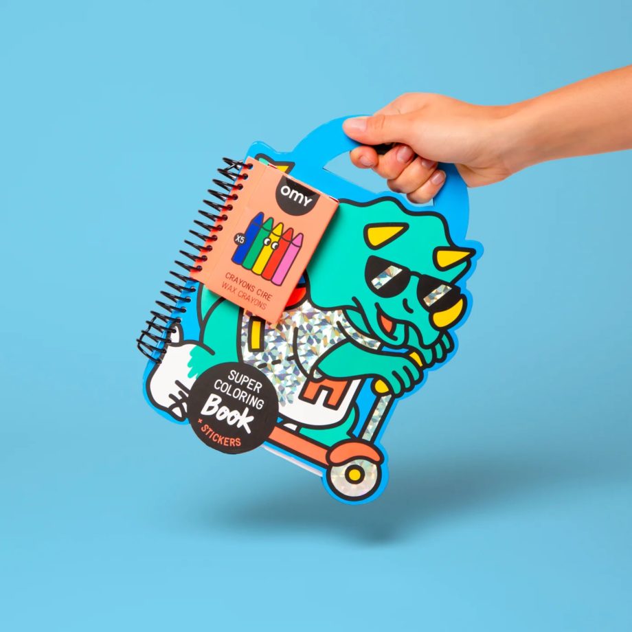 OMY | Super Coloring & Stickers Book -Dinosaurs
