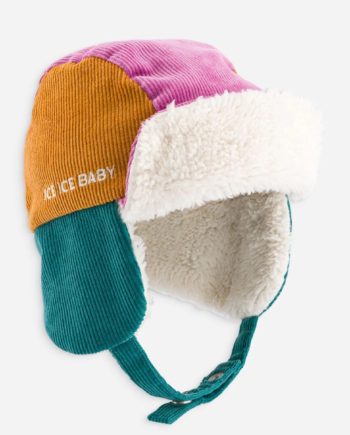 CHAMAYE | Chapka tricolore Ice ice baby violet et jaune