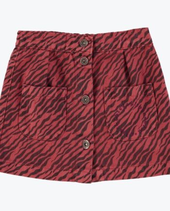 PIUPIUCHICK | Short skirt Bordeaux Zébra print