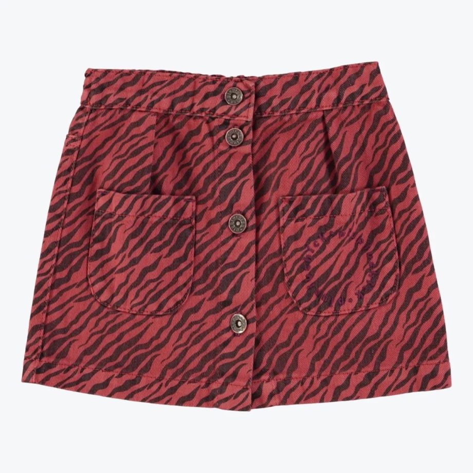 PIUPIUCHICK | Short skirt Bordeaux Zébra print