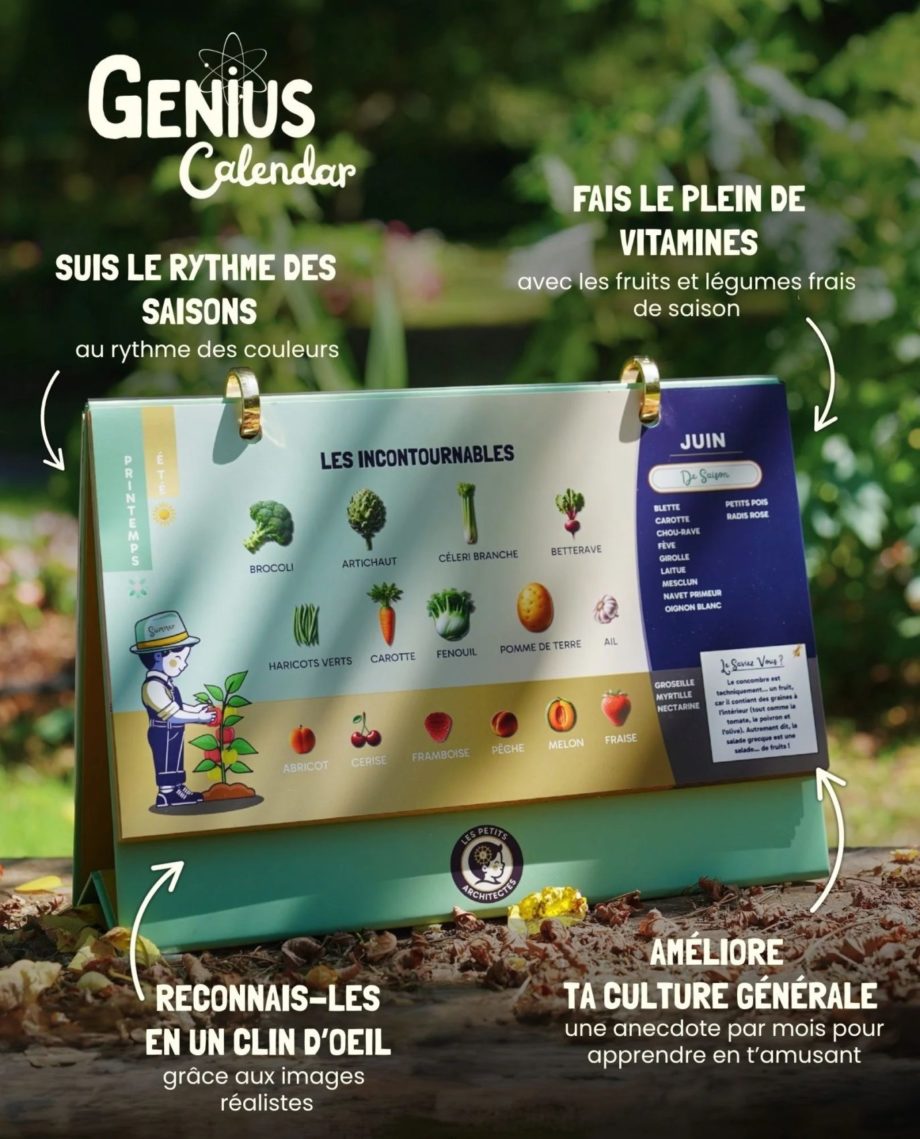 LES PETITS ARCHITECTES | Genius Le calendrier fruits & légumes