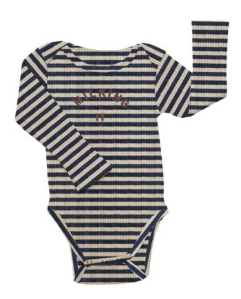 CLAUDE & CO | Milking It Inky Stripe Bodysuit long sleeves