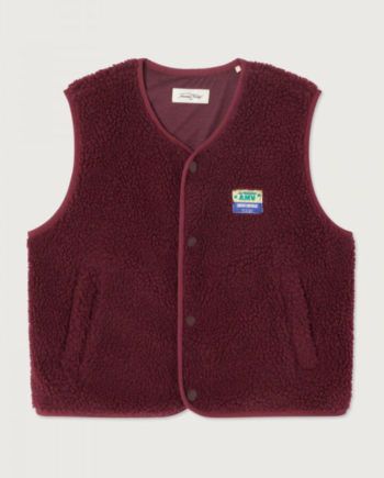 AMERICAN VINTAGE | Veste HOKTOWN SANS MANCHES BORDEAUX CHINE