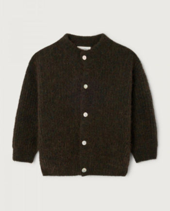 AMERICAN VINTAGE | GILET EAST COURT BOULE ML COL MONTANT  EPICEA CHINE