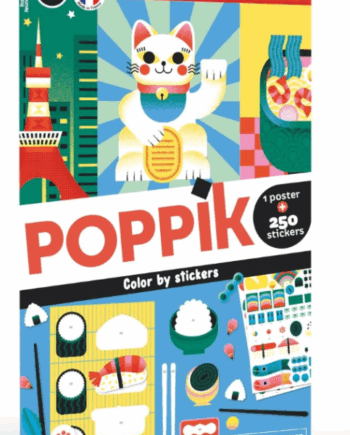 POPPIK | Poster créatif + 270 stickers JAPON (8-99 ans)