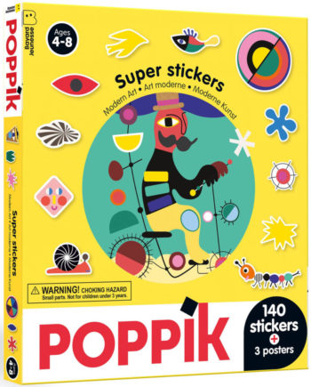 POPPIK | 3 posters + 140 stickers ART MODERNE (4-8 ANS)
