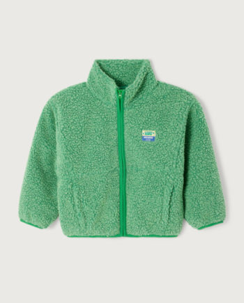 AMERICAN VINTAGE | VESTE COURTE AMPLE HOKTOWN ML ZIPPEE PELOUSE CHINE