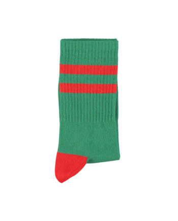 PIUPIUCHICK | socks | green w/ red stripes