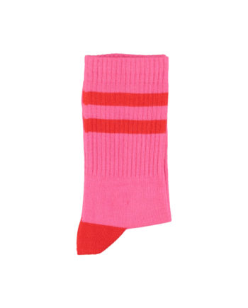 PIUPIUCHICK | socks | pink w/ red stripes