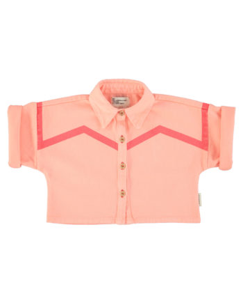 PIUPIUCHICK | Short sleeves jacket | pink w/ pink geometric lines