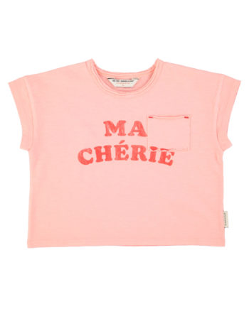 PIUPIUCHICK | t'shirt | light pink w/ "ma chérie" print