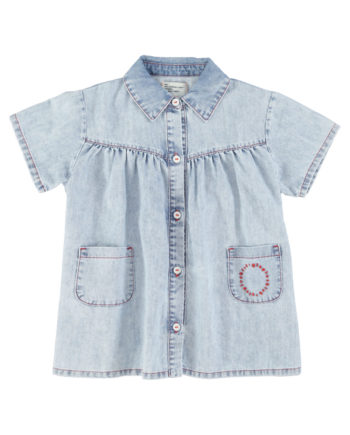 PIUPIUCHICK | short dress | blue light denim
