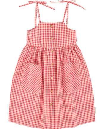 PIUPIUCHICK | Long dress | red & ecru checkered