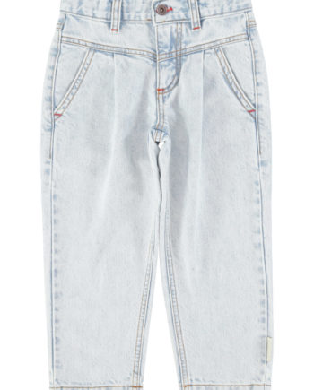 PIUPIUCHICK | mom fit trousers | washed light blue denim