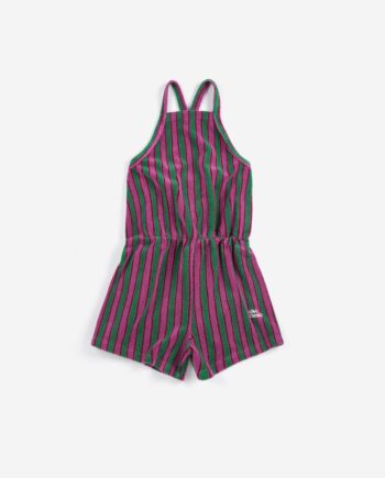 BOBO CHOSES | Striped terry cloth playsuit