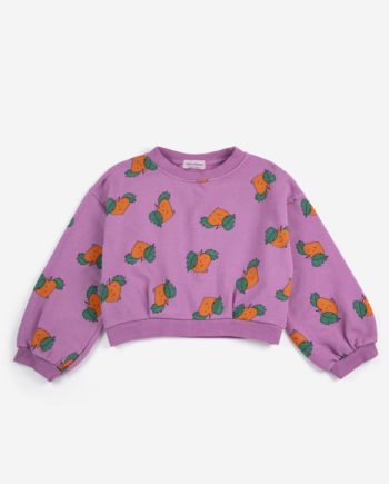 BOBO CHOSES | Tangerine all over cropped sweatshirt