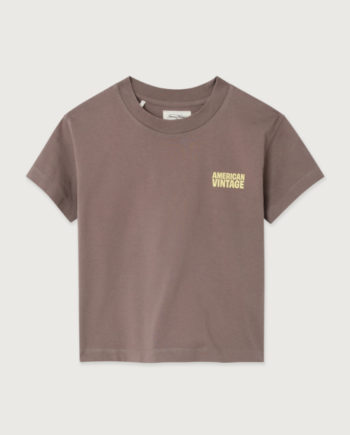AMERICAN VINTAGE | T-SHIRT GIXY manches courtes CENDRE