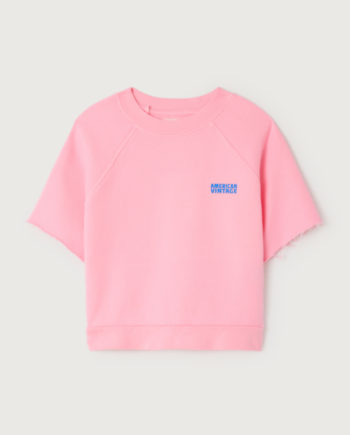 AMERICAN VINTAGE | Sweat enfant Izubird manches courtes BARBE A PAPA VINTAGE