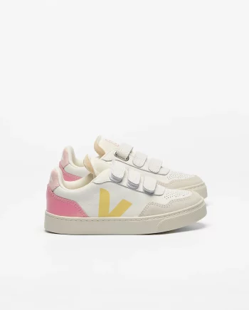 VEJA | V-90 LEATHER WHITE AURORA GLIMMER