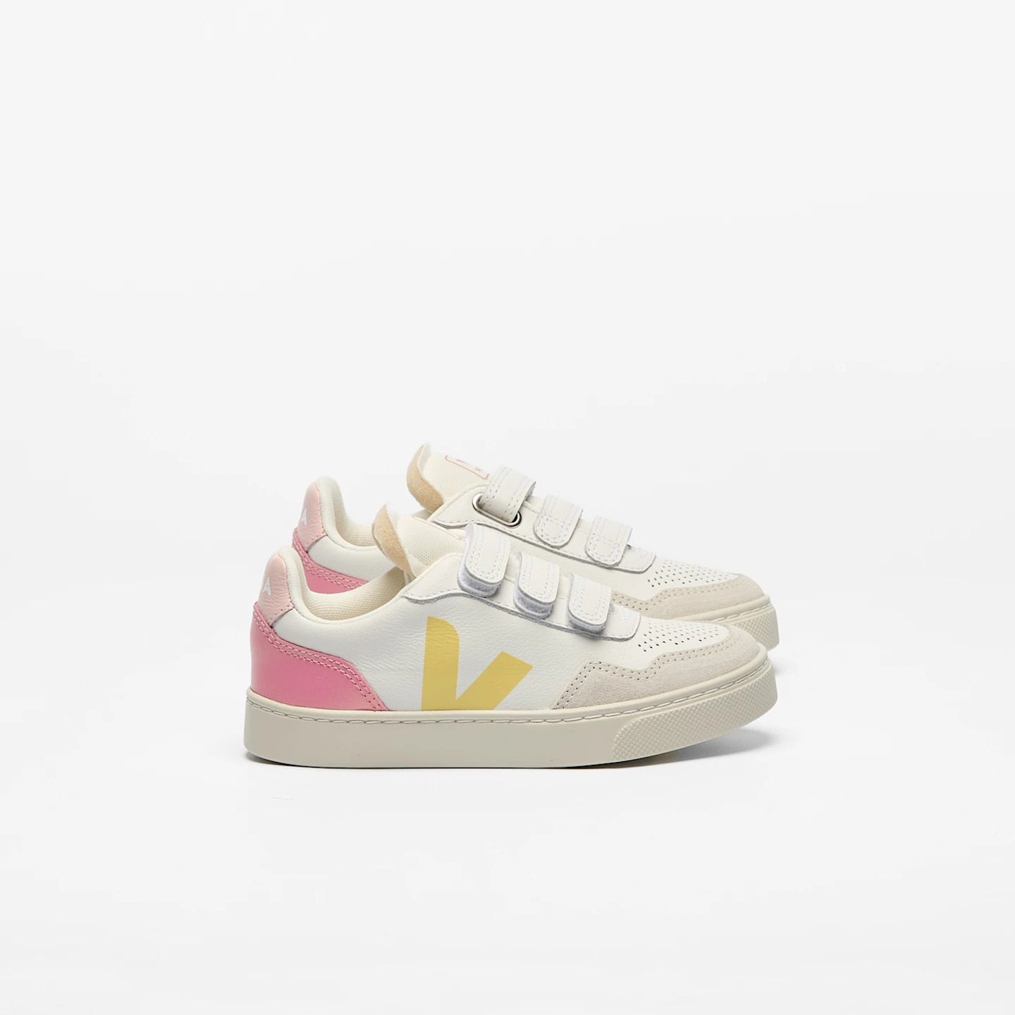 VEJA | V-90 LEATHER WHITE AURORA GLIMMER