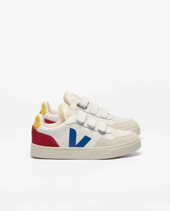 VEJA | V-90 LEATHER WHITE INDIGO PEPPER