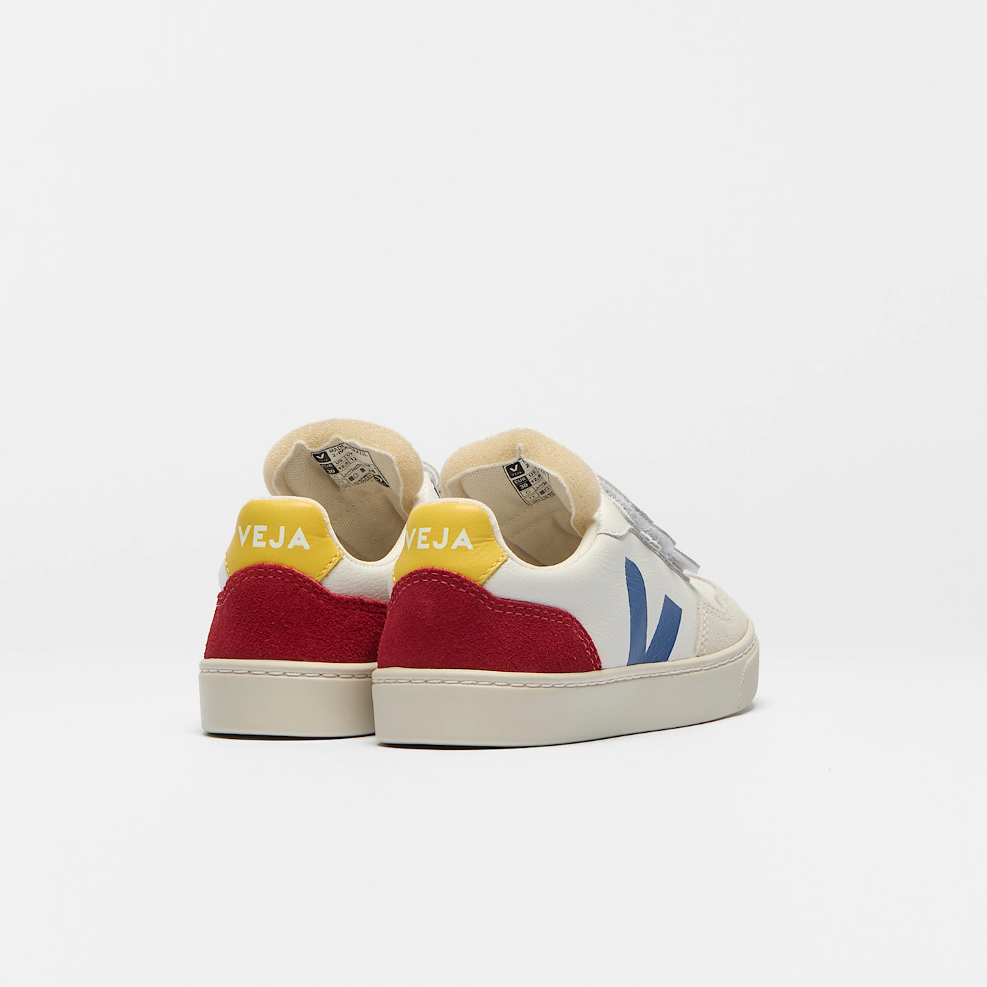 VEJA | V-90 LEATHER WHITE INDIGO PEPPER