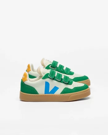 VEJA | V-90 LEATHER JADE EGEE EMERAUDE NATURAL