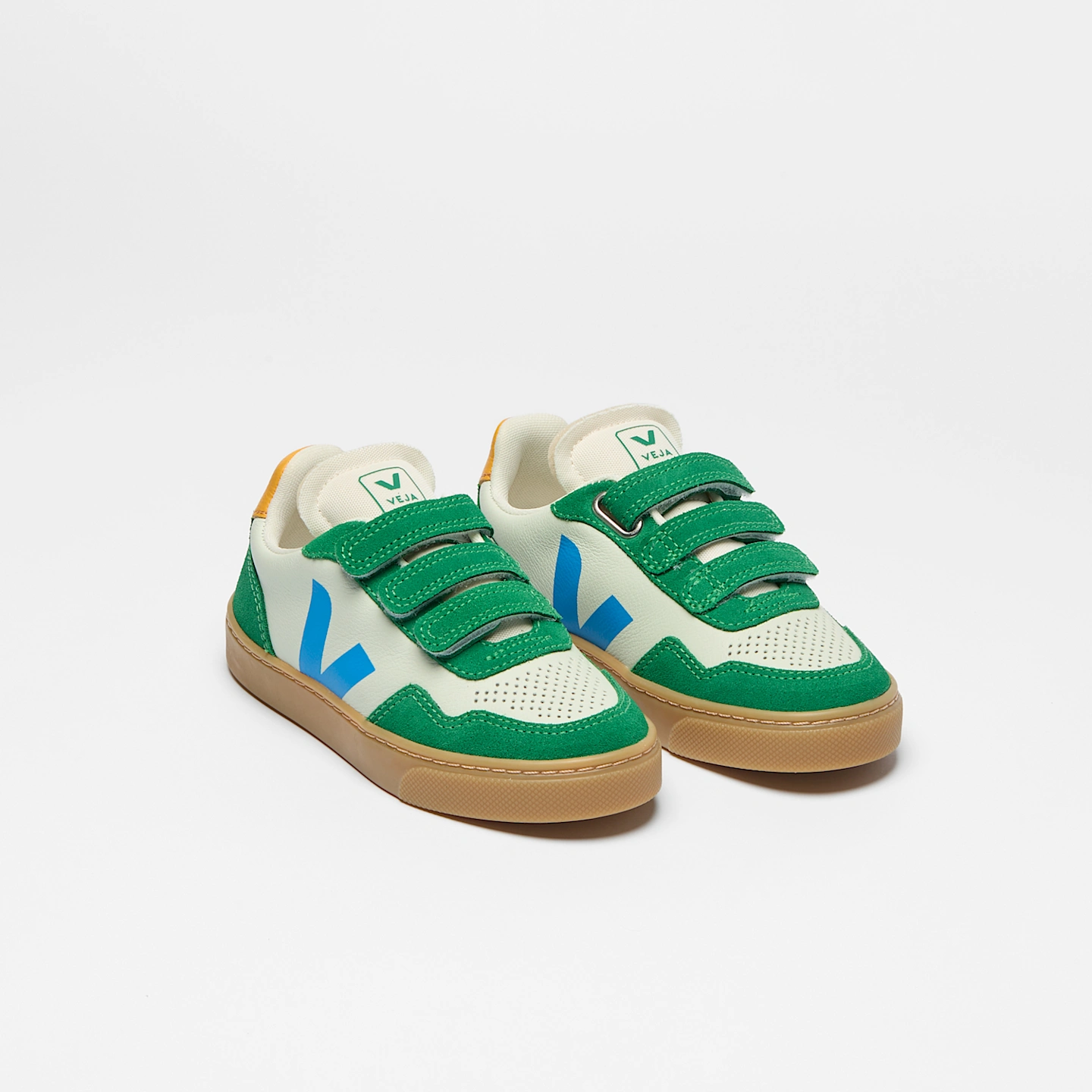 VEJA | V-90 LEATHER JADE EGEE EMERAUDE NATURAL
