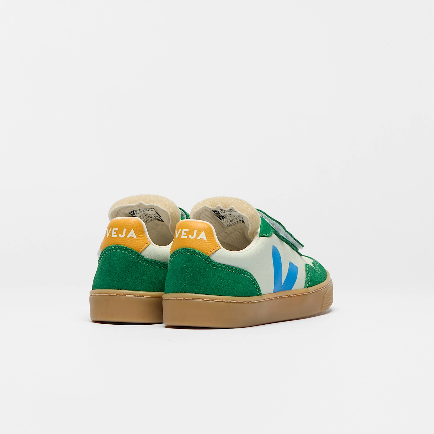 VEJA | V-90 LEATHER JADE EGEE EMERAUDE NATURAL
