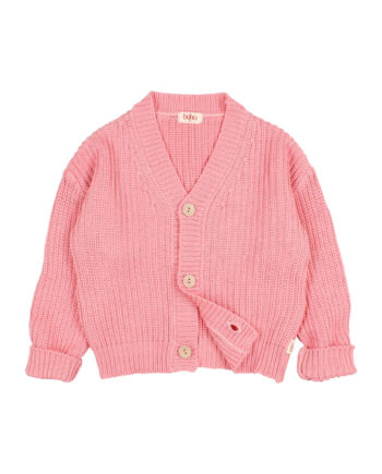 BUHO BCN | COTTON CARDIGAN SUGAR PINK